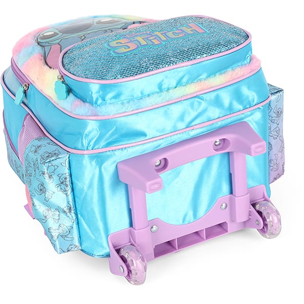 Mochila poli. c/ rodas Stitch azul IC42412SC.0002 Luxcel PT 1 UN