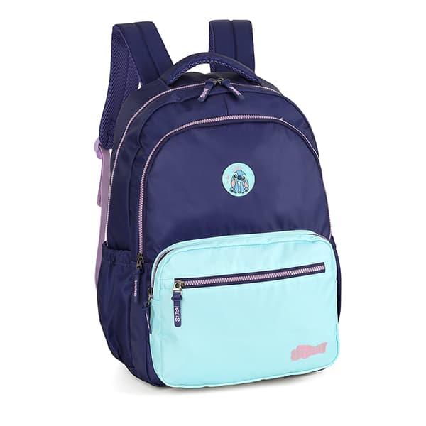 Mochila Escolar Stitch, Roxo, MJ47731SC.2800, Luxcel - PT 1 UN