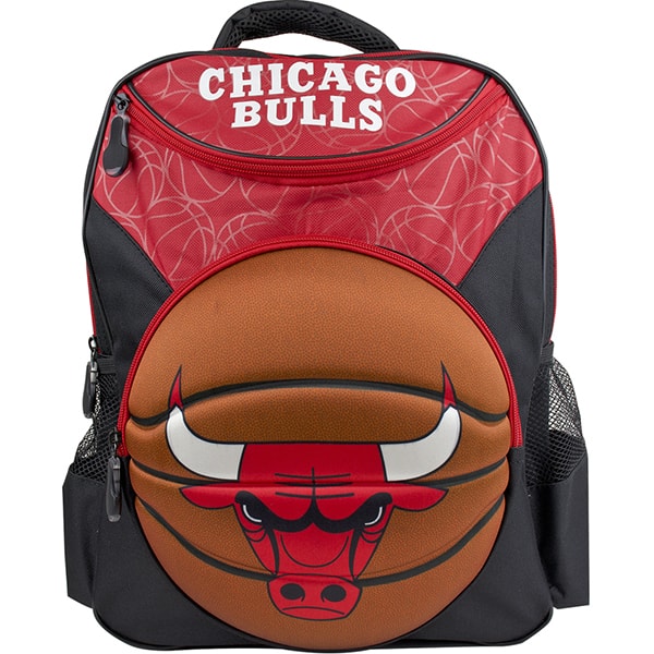 Mochila escolar 3D em PVC, NBA Chicago Bulls, 6881, Maccabi - PT 1 UN