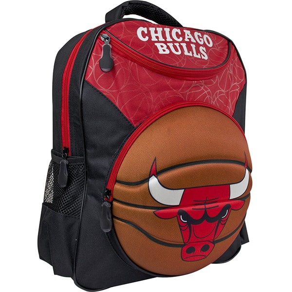 Mochila escolar 3D em PVC, NBA Chicago Bulls, 6881, Maccabi - PT 1 UN
