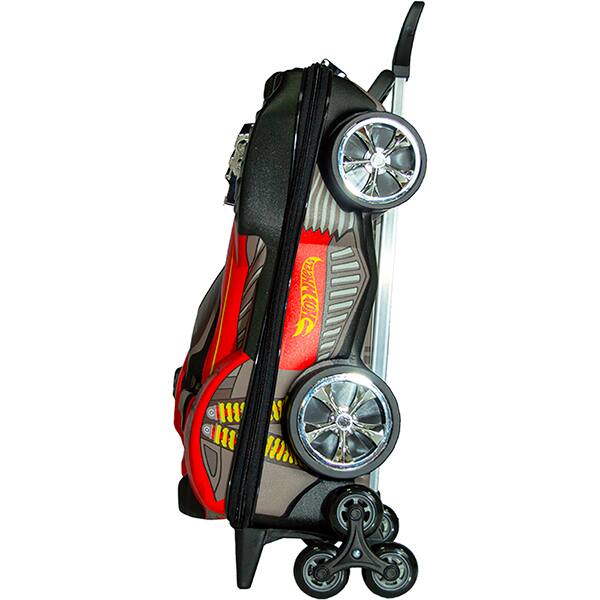 Mochila Escolar Infantil de Rodinhas em EVA, Hot Wheels Dune Soar Motor Cromo, Maxtoy - PT 1 UN