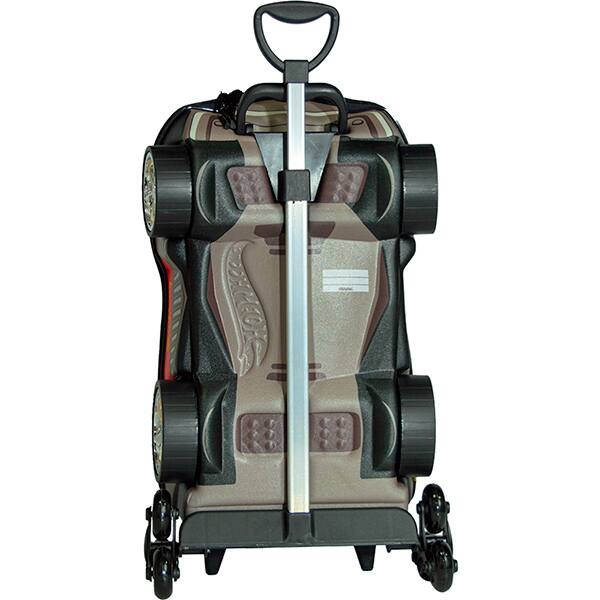 Mochila Escolar Infantil de Rodinhas em EVA, Hot Wheels Dune Soar Motor Cromo, Maxtoy - PT 1 UN