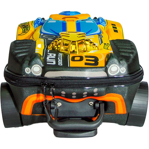 Mochila Escolar Infantil de Rodinhas em EVA, Hot Wheels Dune Soar Motor Dourado, Maxtoy - PT 1 UN Mochila Escolar Infantil de Rodinhas em EVA, Hot Wheels Dune Soar Motor Dourado, Maxtoy - PT 1 UN