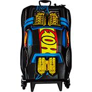 Mochila Escolar Infantil de Rodinhas em EVA, Hot Wheels Night Shifter Motor Dourado, Maxtoy - PT 1 UN
