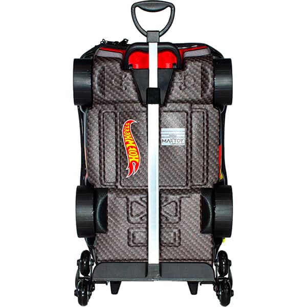 Mochila Escolar Infantil de Rodinhas em EVA, Hot Wheels Night Shifter Motor Dourado, Maxtoy - PT 1 UN