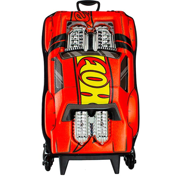 Mochila Escolar Infantil de Rodinhas em EVA, Hot Wheels Night Shifter Vermelho, Motor Cromado, Maxtoy - PT 1 UN Mochila Escolar Infantil de Rodinhas em EVA, Hot Wheels Night Shifter Vermelho, Motor Cromado, Maxtoy - PT 1 UN