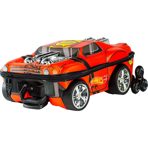 Mochila Escolar Infantil de Rodinhas em EVA, Hot Wheels Night Shifter Vermelho, Motor Cromado, Maxtoy - PT 1 UN Mochila Escolar Infantil de Rodinhas em EVA, Hot Wheels Night Shifter Vermelho, Motor Cromado, Maxtoy - PT 1 UN