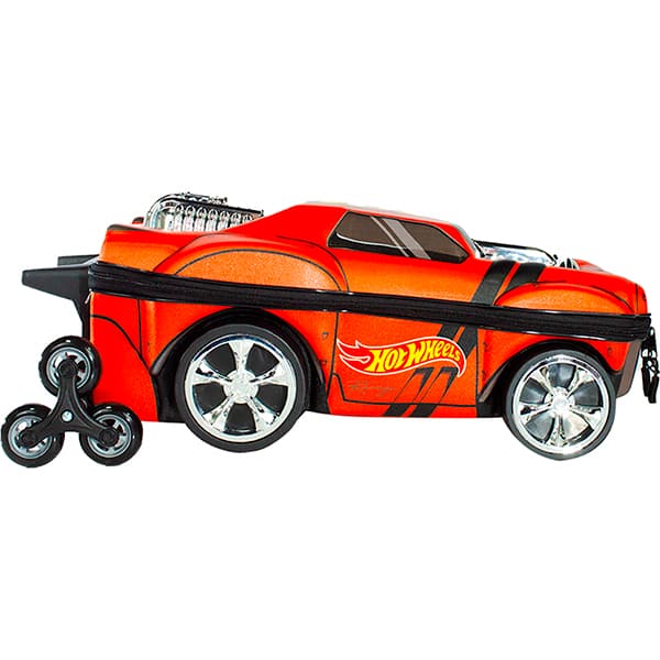 Mochila Escolar Infantil de Rodinhas em EVA, Hot Wheels Night Shifter Vermelho, Motor Cromado, Maxtoy - PT 1 UN Mochila Escolar Infantil de Rodinhas em EVA, Hot Wheels Night Shifter Vermelho, Motor Cromado, Maxtoy - PT 1 UN