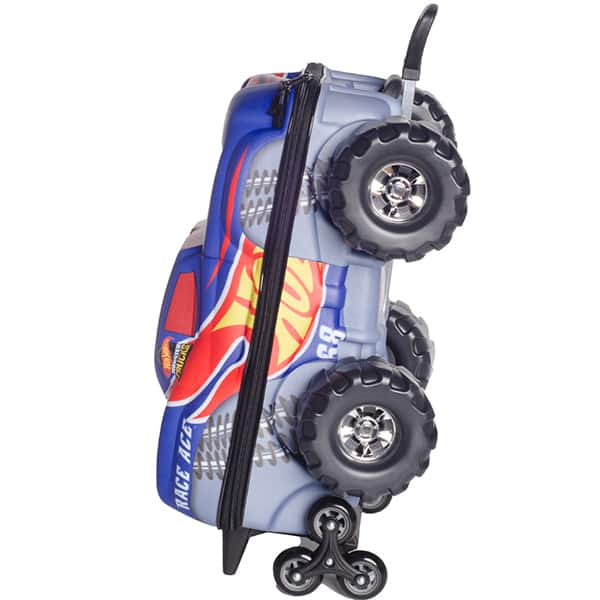 Mochila Escolar Infantil de Rodinhas em EVA, Hot Wheels Monster Truck, Maxtoy - PT 1 UN