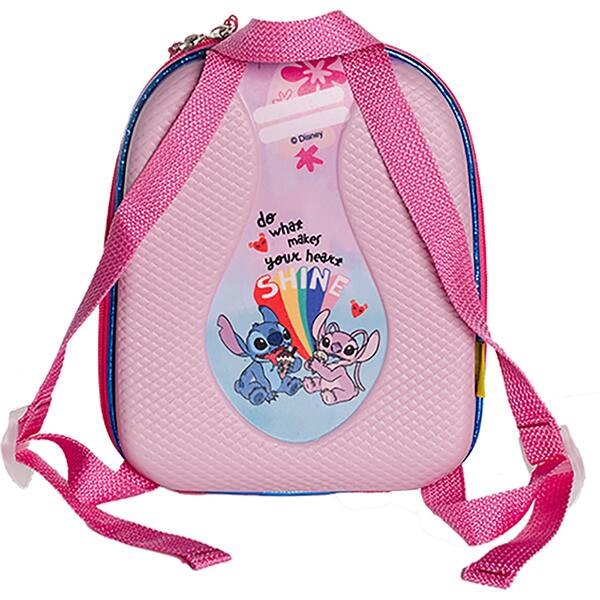 Mochila Infantil, Stitch e Angel, 3857DX24, Maxtoy - PT 1 UN