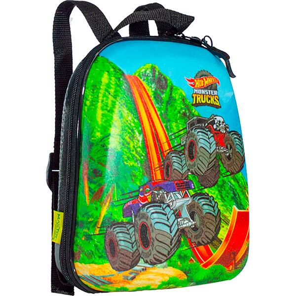 Mochila Infantil em EVA, Hot Wheels Monster Trucks, Maxtoy - PT 1 UN