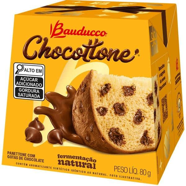 Chocottone mini 80g Bauducco CX 1 UN