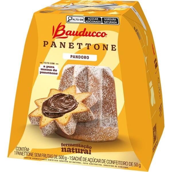 Pandoro, 500g, Bauducco - CX 1 UN