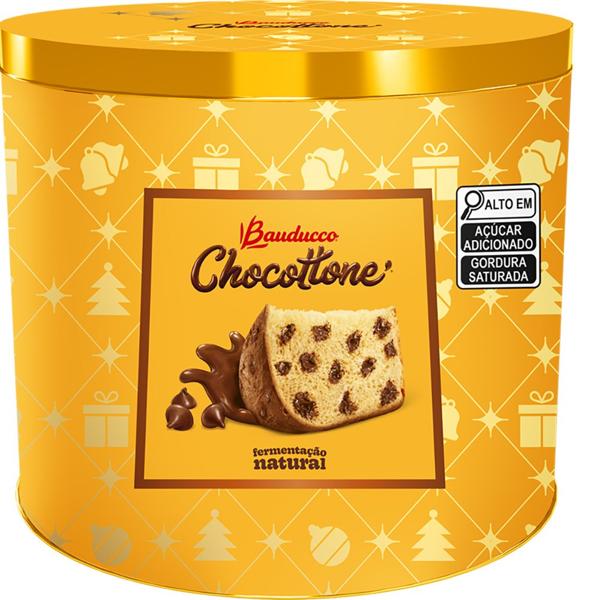 Chocottone lata Bauducco, 750g - LT 1 UN