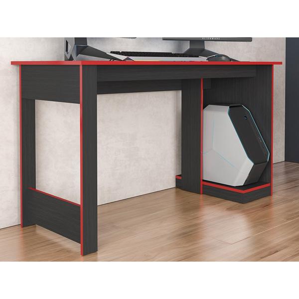 Mesa Gamer para 2 monitores, Preto/Vermelho, Caemmun - CX 1 UN