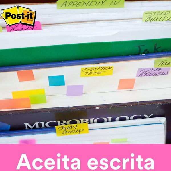 Marcador de Página Adesivo Post-it Flags Setas 5 Cores Sortidas 11,9 mm x 43,2 mm - 100 folhas - BT 100 UN