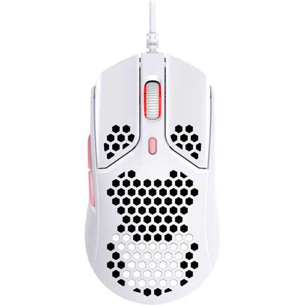 Mouse Gamer com fio USB Pulsefire Haste DPI 3200 Branco e Rosa 4P5E4AA HyperX - CX 1 UN