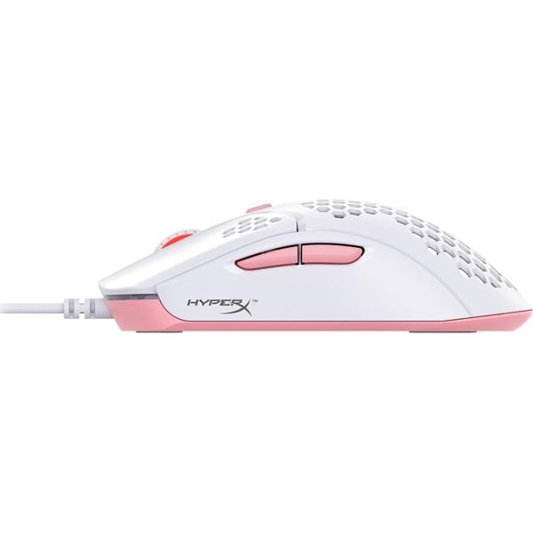 Mouse Gamer com fio USB Pulsefire Haste DPI 3200 Branco e Rosa 4P5E4AA HyperX - CX 1 UN