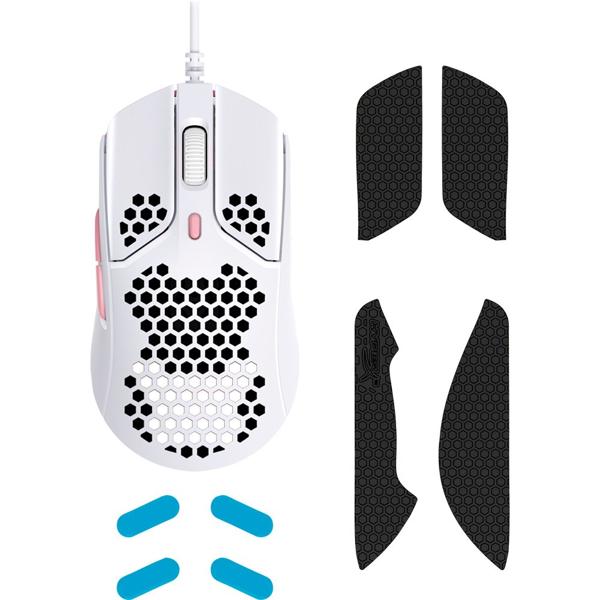 Mouse Gamer com fio USB Pulsefire Haste DPI 3200 Branco e Rosa 4P5E4AA HyperX - CX 1 UN