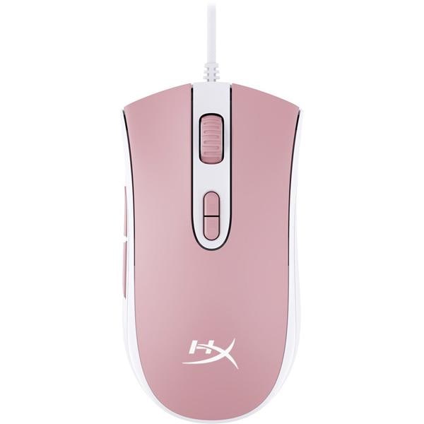 Mouse Gamer com fio USB Pulsefire core Rosa e Branco 639P1AA HyperX - CX 1 UN