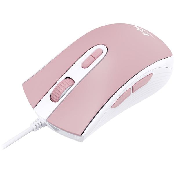 Mouse Gamer com fio USB Pulsefire core Rosa e Branco 639P1AA HyperX - CX 1 UN