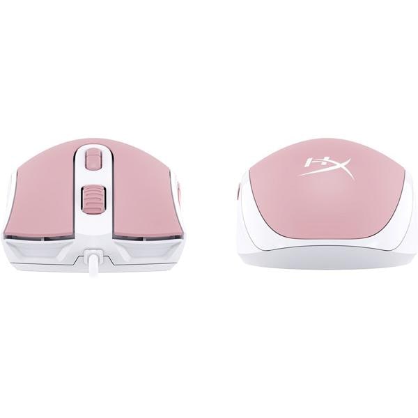 Mouse Gamer com fio USB Pulsefire core Rosa e Branco 639P1AA HyperX - CX 1 UN