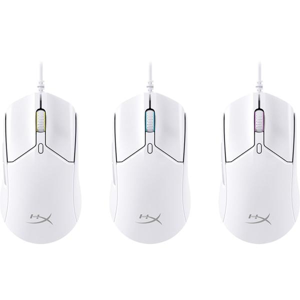 Mouse Gamer com fio USB Pulsefire Haste 2 Branco DPI 16000 6N0A8AA HyperX - CX 1 UN