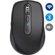 Mouse sem fio Logitech MX Anywhere 3S Compacto, Uso em Qualquer Superfície, Clique Silencioso, Recarregável, Conexão Bluetooth - Grafite CX 1 UN