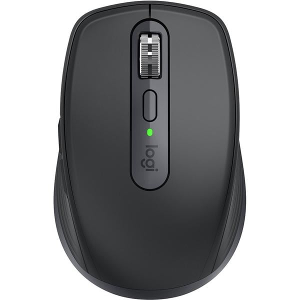 Mouse sem fio Logitech MX Anywhere 3S Compacto, Uso em Qualquer Superfície, Clique Silencioso, Recarregável, Conexão Bluetooth - Grafite CX 1 UN