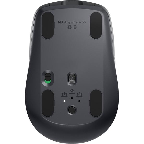 Mouse sem fio Logitech MX Anywhere 3S Compacto, Uso em Qualquer Superfície, Clique Silencioso, Recarregável, Conexão Bluetooth - Grafite CX 1 UN