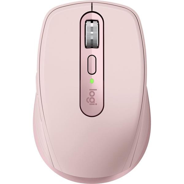 Mouse sem fio Logitech MX Anywhere 3S Compacto, Uso em Qualquer Superfície, Clique Silencioso, Recarregável, Conexão Bluetooth - Rosa CX 1 UN