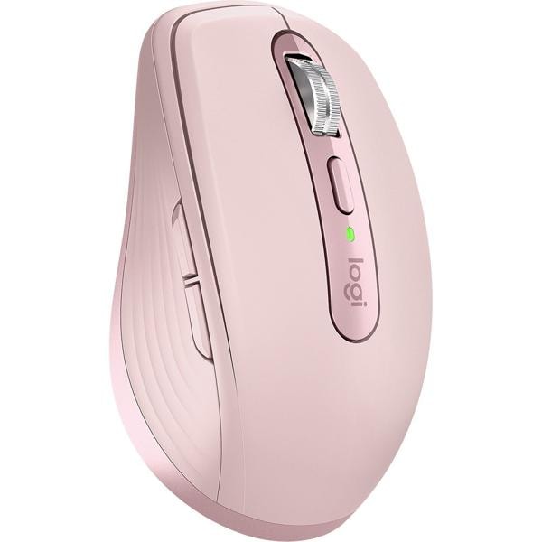 Mouse sem fio Logitech MX Anywhere 3S Compacto, Uso em Qualquer Superfície, Clique Silencioso, Recarregável, Conexão Bluetooth - Rosa CX 1 UN