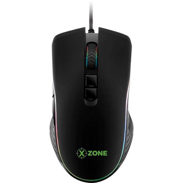 Mouse Gamer com fio USB GMF-01 4800DPI com 7 botões X-zone - CX 1 UN