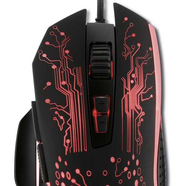 Mouse Gamer com fio USB GMF-03 com 8 botões 3200DPI X-zone - CX 1 UN