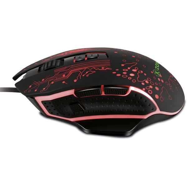 Mouse Gamer com fio USB GMF-03 com 8 botões 3200DPI X-zone - CX 1 UN