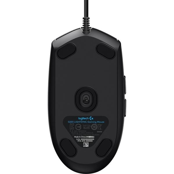 Mouse Gamer com fio USB G203 8000dpi Lightsync Logitech G - CX 1 UN