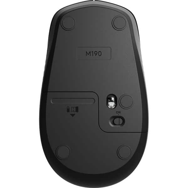 Mouse sem fio Full Size M190 cinza 910-005902 Logitech CX 1 UN