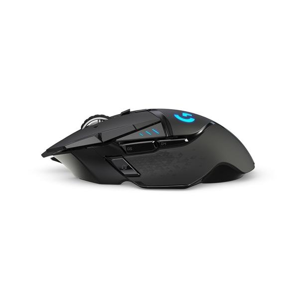 Mouse Gamer Sem Fio Logitech G502 LIGHTSPEED RGB LIGHTSYNC, Ajustes Peso, 11 Botões, Sensor HERO 25K, Recarregável, Compatível com POWERPLAY CX 1 UN