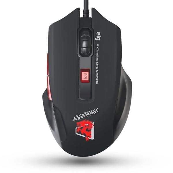 Mouse Gamer USB 4800dpi Nightmare  MGNM Elg CX 1 UN