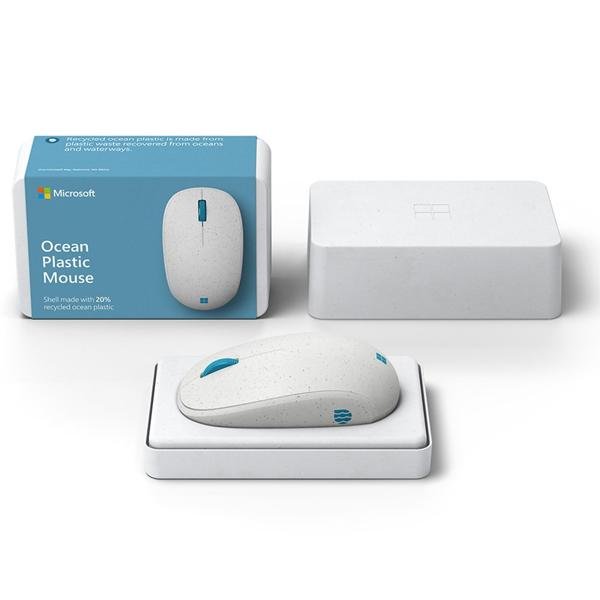 Mouse Bluetooth Ocean Plastic, Branco, I38-00019 MFT, Microsoft - CX 1 UN