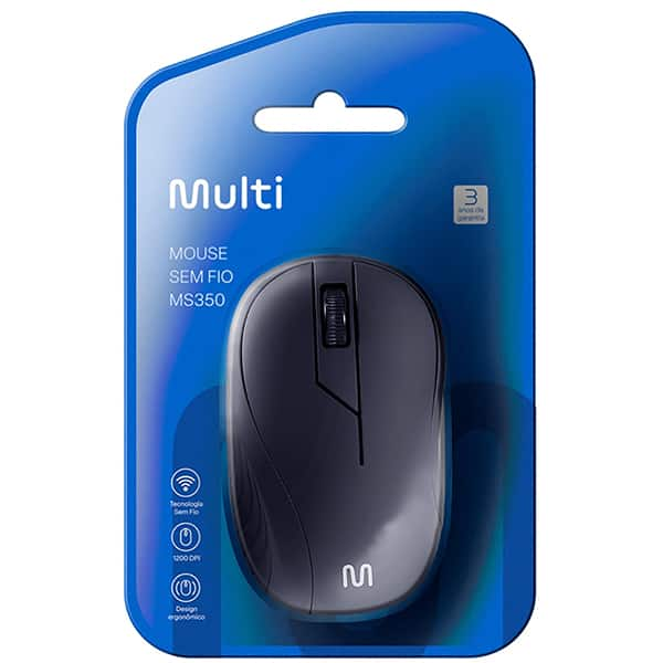 Mouse sem fio usb preto MO212 Multi CX 1 UN