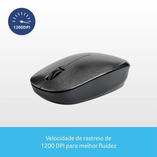 Mouse sem fio usb preto MO251 Multi CX 1 UN