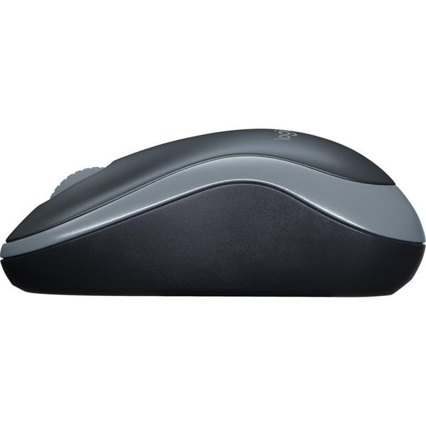 Mouse sem fio Logitech M185 com Design Ambidestro Compacto, Conexão USB e Pilha Inclusa - Cinza CX 1 UN