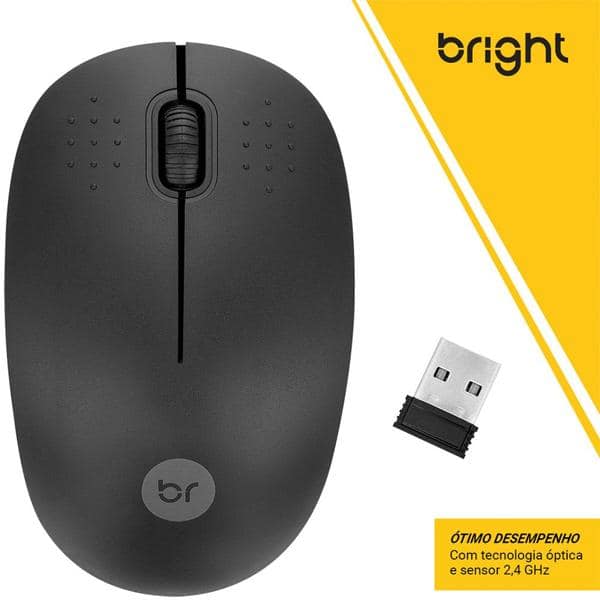 Mouse sem fio Malasia 0404 Bright CX 1 UN