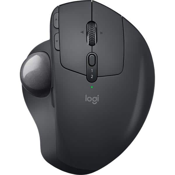 Mouse sem fio Logitech Trackball MX Ergo com Ajuste de Ângulo, USB Unifying ou Bluetooth para até 3 dispositivos, Recarregável CX 1 UN