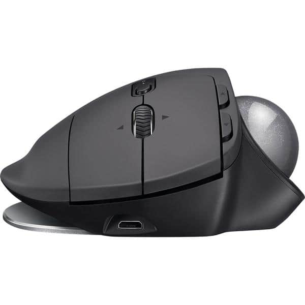 Mouse sem fio Logitech Trackball MX Ergo com Ajuste de Ângulo, USB Unifying ou Bluetooth para até 3 dispositivos, Recarregável CX 1 UN