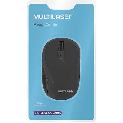 Mouse Óptico USB Preto MO222 Multi - BT 1 UN