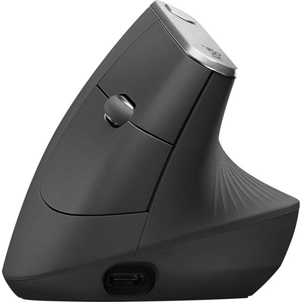 Mouse sem fio Logitech MX Vertical com Design Ergonômico, USB Unifying ou Bluetooth para até 3 dispositivos, Recarregável CX 1 UN