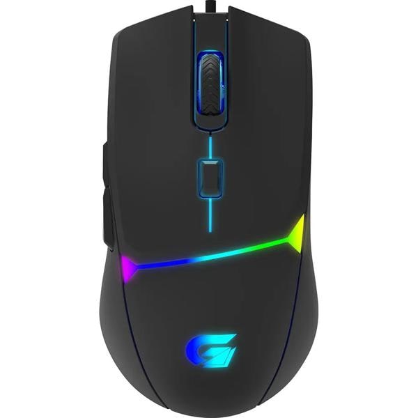 Mouse Gamer com fio USB 7200dpi Crusader RGB, Preto Fortrek - 1 UN