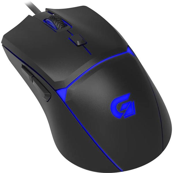 Mouse Gamer com fio USB 7200dpi Crusader RGB, Preto Fortrek - 1 UN